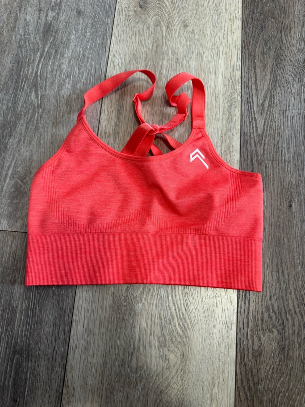 Oner active Red Seamless Sports Bra with Strappy Back